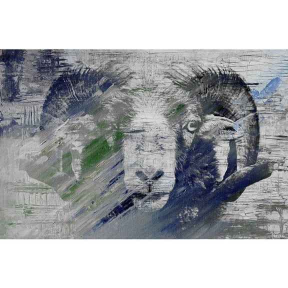 "Ram in Charge" Painting Print on Wrapped Canvas