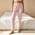 thumbnail image 2 of Horkkom Elastic Waist Pants for Women Straight Leg Fleece Lined Comfy Pants Thick Warm Winter Pants with Pockets, S-2XL, 2 of 7