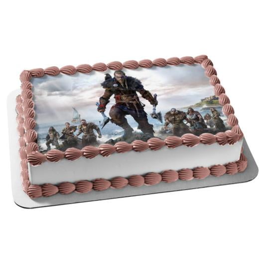 Assassins Creed Valhalla Norse Viking Video Game Edible Cake Topper Image Abpid Walmart Com Assassins Creed Valhalla Norse Viking Video Game Edible Cake Topper Image Abpid Walmart Com
