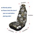 thumbnail image 4 of Yiaed Ink Graffiti Owl Print Car Seat Covers,Universal Auto Seats Protector Fits for Car,SUV Sedan,Truck,Automotive Seat Covers & Accessories(Two packs), 4 of 7