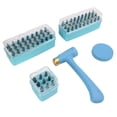 thumbnail image 1 of Metal Stamping Kit Alphabet Number Punch Stamping Making Kit Leather Stamps Kit Jewelry Working Blanks Tools, 1 of 14