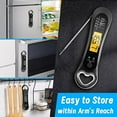 thumbnail image 7 of Meat Thermometer Digital, Instant Read Meat Thermometer for Grill and Cooking, with Bottle Opener, Backlight & Calibration Food Thermometer, Kitchen Gadgets for BBQ, Turkey, Candy, Liquids, 7 of 7