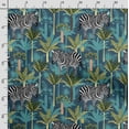 thumbnail image 3 of Soimoi Animals Print,Cotton Poplin, Sewing Fabric Sold by The Yard 42 Inch Wide,Sewing Craft Quilting/Quilt Making Fabric, Teal Blue, 3 of 5