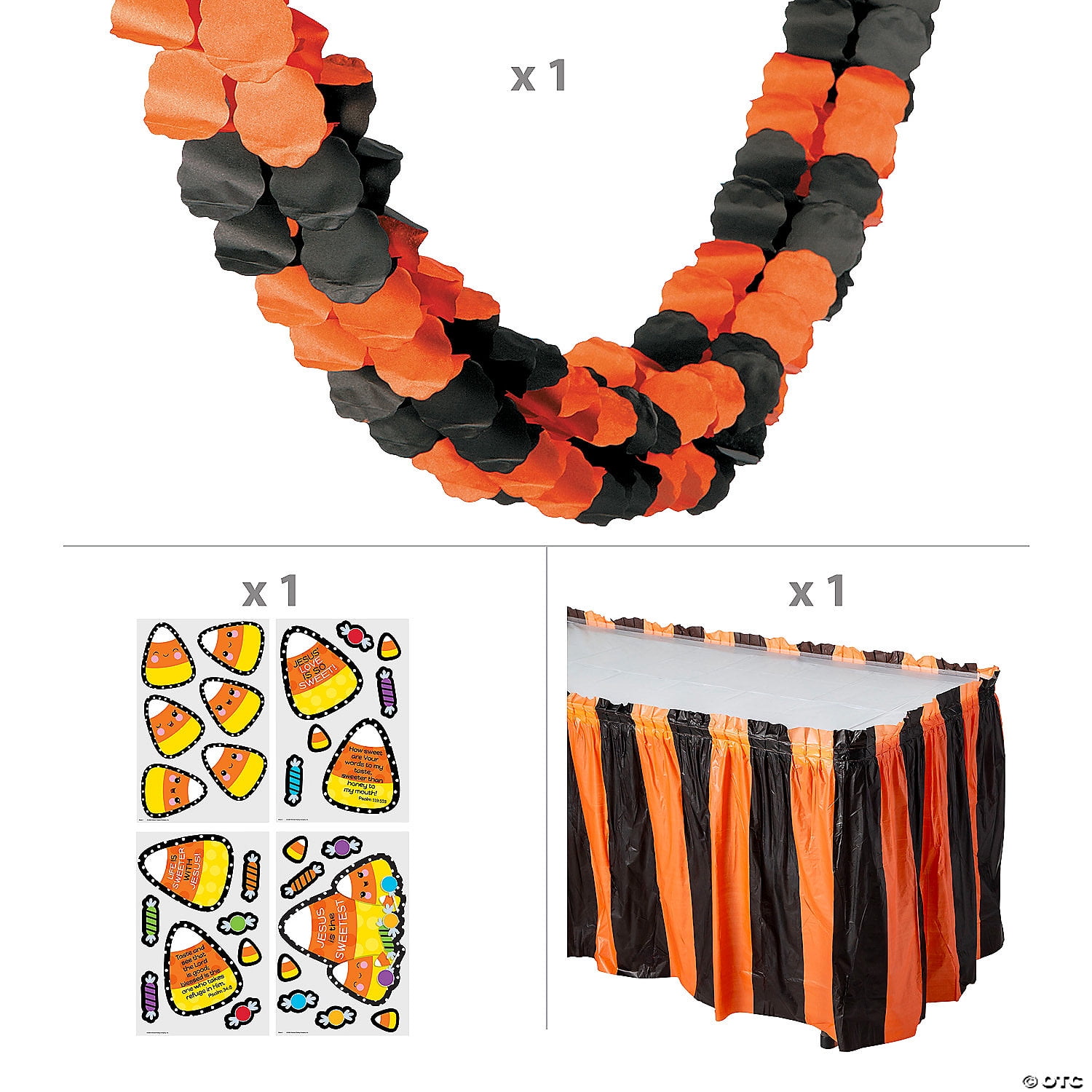 Religious Candy Corn Trunk-or-Treat Decorating Kit - 31 Pc