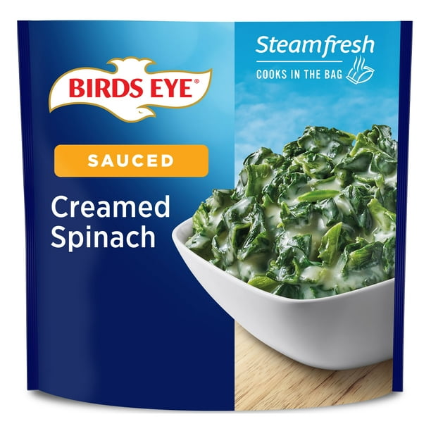 Birds Eye Steamfresh Sauced Creamed Spinach, 10.8 oz - Walmart.com