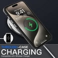 thumbnail image 5 of JTCASES for iPhone 14 Pro Magnetic Case Support Wireless Charging, Car Mount, Thin Lightweight Rugged Shockproof Shell Anti-yellow Clear Silicone Frame, Black, 5 of 7