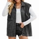 thumbnail image 2 of Chaqueta Vaquera Sin Mangas de Gran Tamaño para Mujer, Chaleco con Botones, Top de Verano, Vaqueros, Chalecos, Tops Gris Oscuro S, 2 of 8