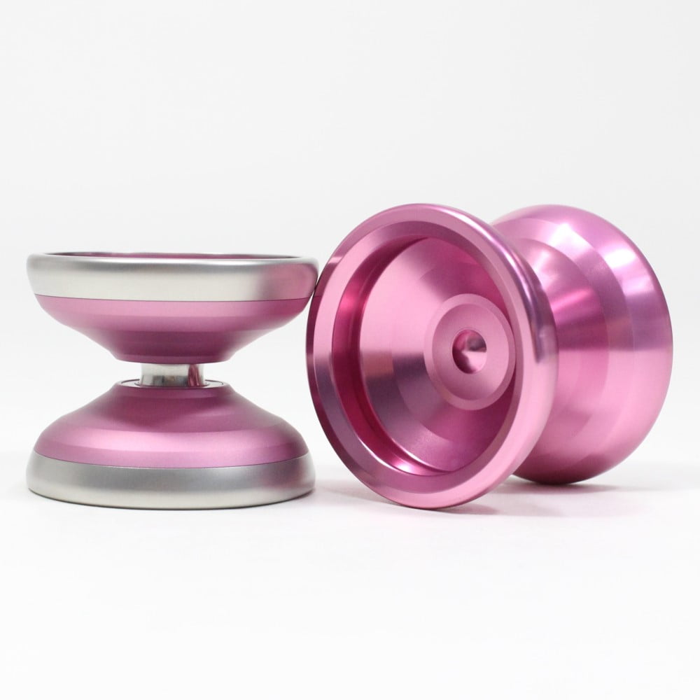 Unparalleled Ion and Anion Yo-Yo - Monometal and Bimetal YoYo Set (Ion Pink (Blasted Body and Rim) Anion Pink (Polish))