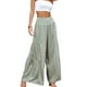thumbnail image 4 of Txlixc Pantalones de piernas anchas para mujeres, pantalones de cintura alta de color sólido Txlixc moda, 4 of 8