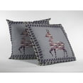 thumbnail image 2 of Oreiller en Tissu Intérieur/extérieur avec Zip Violet sur Cream26x26, 2 of 4