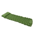 thumbnail image 2 of Colchoneta inflable ligera y portátil para acampar con arco integrado y almohada para los pies, con bomba para exteriores, color verde oliva, 2 of 14