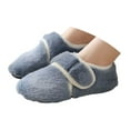 thumbnail image 3 of REDARER Kids Slipper Socks, Plush Lined Sock Shoes with Non- Grip, Drop Resistant Sole for Indoor Outdoor Early Learning Play,Size:3-3.5 Years, 3 of 5