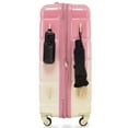 thumbnail image 6 of 3 Piece Luggage Set with Cup Holder, 20 Inch Suitcase with USB Port, ABS Hard Shell Luggage with Spinner Wheels, Pink, 6 of 9