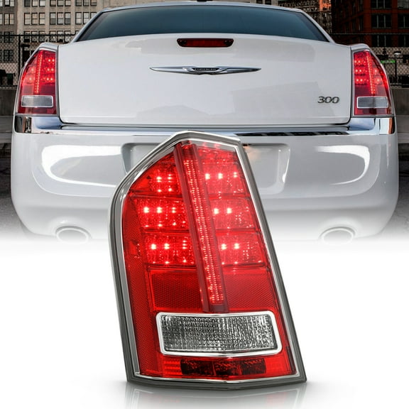 For 2011-2013 Chrysler 300 Base w/ Red Accent Tail Light Brake Lamp Driver Side