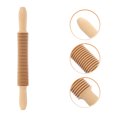 thumbnail image 4 of Coupe-pâtes Spaghetti, Rouleau à Treillis pour Nouilles, Coupe-Pâte en Bois avec Épingle à Roulettes, 4 of 6