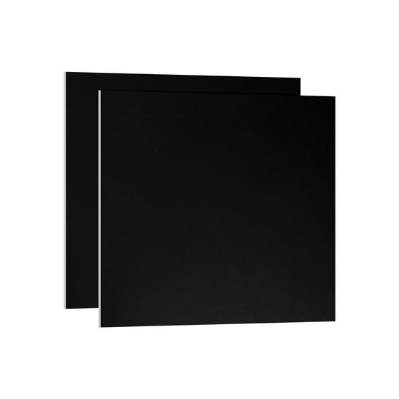 Uxcell 12x12x1/32inch Anodized Aluminum Sheet, 2Pcs Aluminum Plate, Black