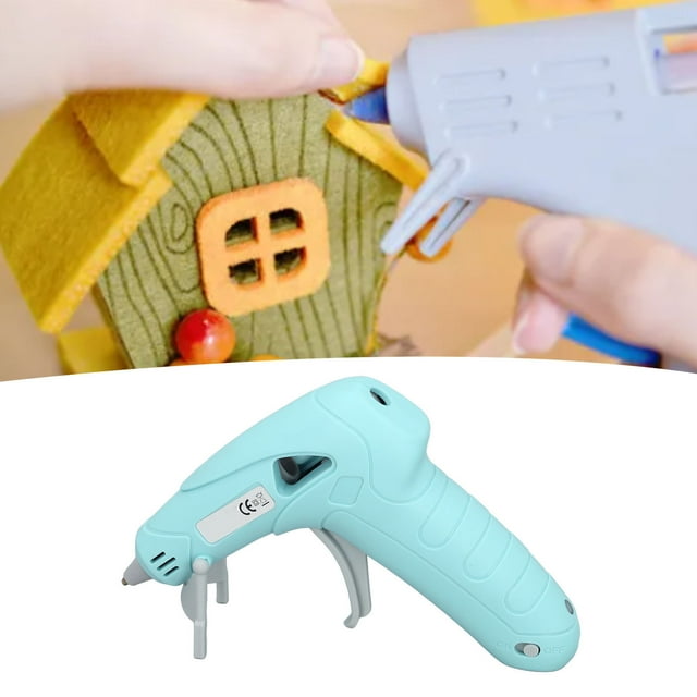 Cordless Hot Glue Gun Kit with 30Pcs Sticks, Rechargeable Fast Heating Mini Glue Gun for DIY Crafts and Quick Repairs, Long Battery Life