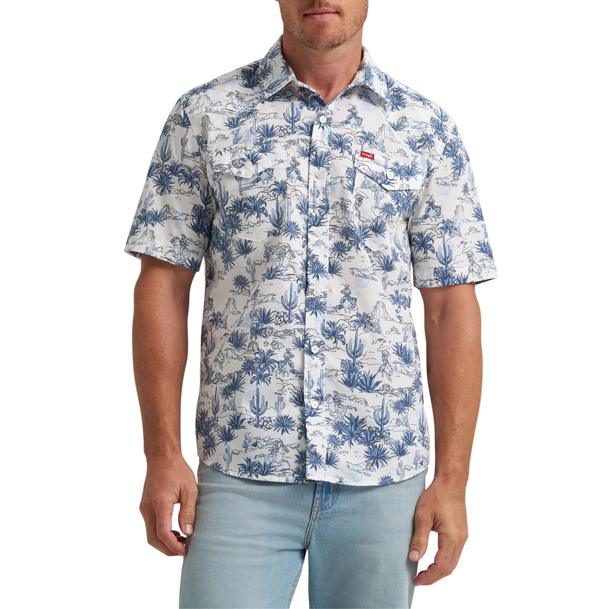 Chemise imprimée à manches courtes pour hommes Wrangler®