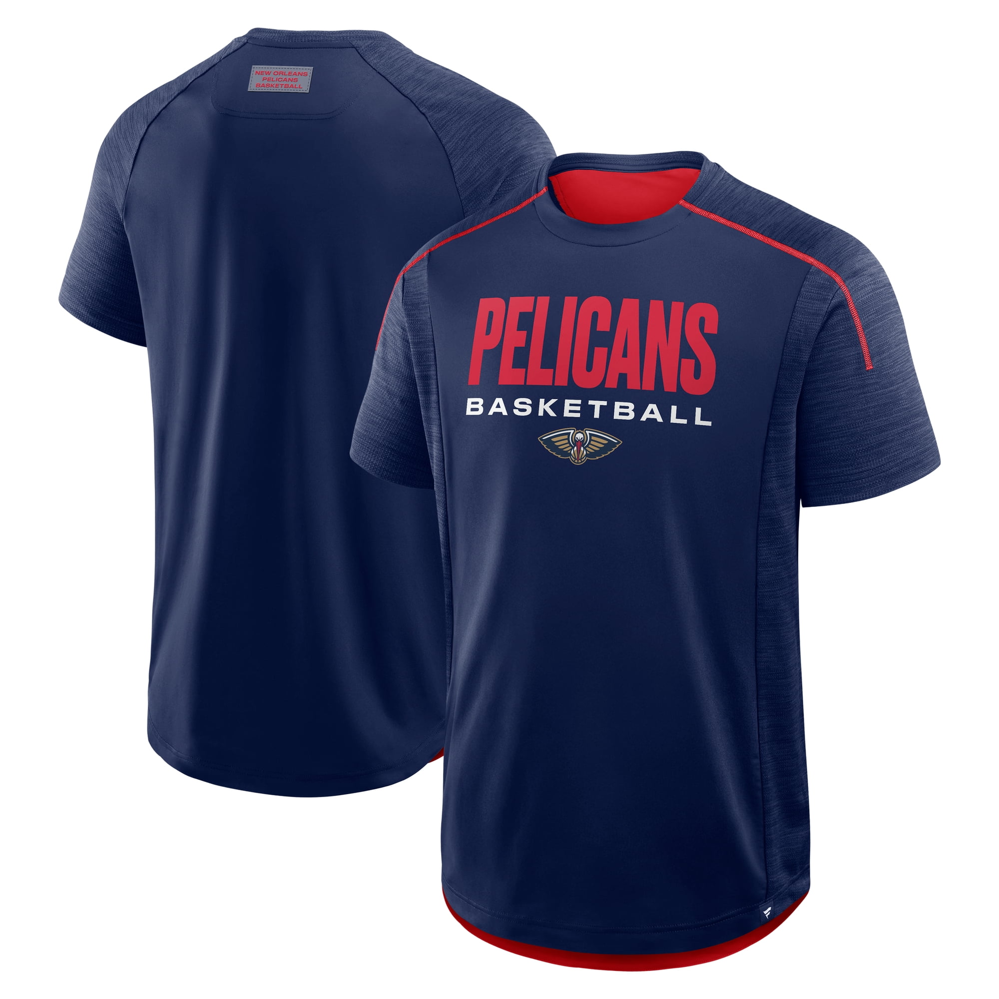Men's Fanatics Navy New Orleans Pelicans Inbound Pass Play Practice T-Shirt