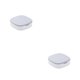 thumbnail image 3 of Minnieouse Mini joyero organizador de anillos, estuche para joyas con espejo, lápices labiales, contenedores de almacenamiento cuadrados de entramado Gris blanco 2piezas Minnieouse CBP491756, 3 of 6
