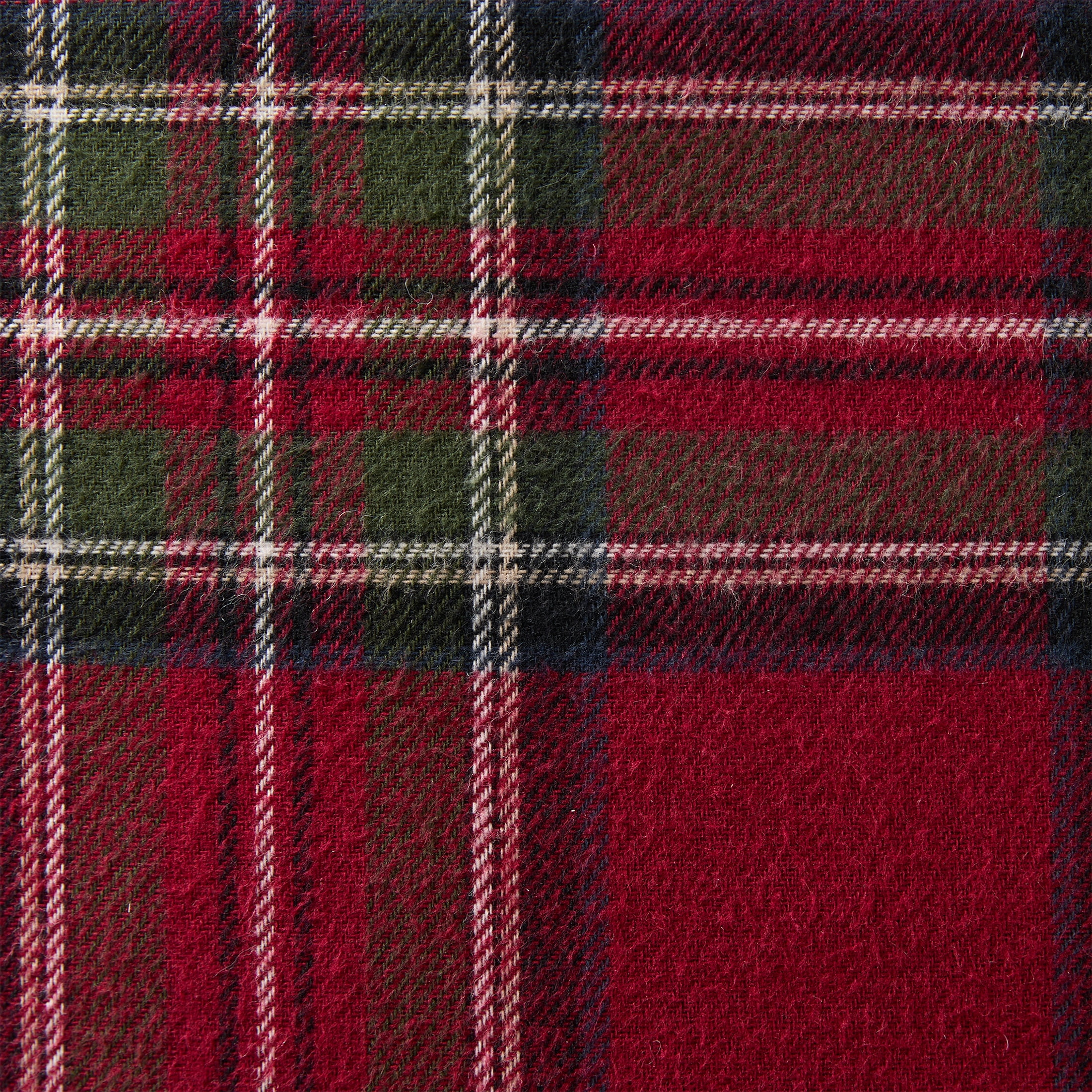 My Texas House 18" x 18" Angie Red Plaid Decorative Pillow