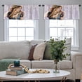 thumbnail image 4 of LALILO Kitchen Curtain Valance Tropical Leaves And Rod Pocket Window Curtain 52"x 18" Set of 2, 4 of 5