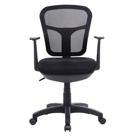 Livearty Mid Back Mesh Office Desk Chair Height Adjustable