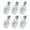 Diamond 6, variant on AOOOWER Pack Of 6 Baptisms Bottles Clear Glass Holy Water Dispenser for Travel Use Essential Oil Container