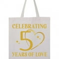 thumbnail image 4 of Inktastic 50th Wedding Anniversary 50 Years Tote Bag, 4 of 4