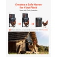 thumbnail image 4 of VEVOR Automatic Chicken Coop Door, DC & Battery Powered Chicken Door with LCD Display, Light Sensor, Timer & Manual Setting, Anti-Pinch Security, Durable Aluminum Alloy, 4 of 9