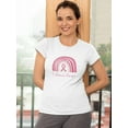 thumbnail image 2 of I Choose Hope. Pink Rainbow T-Shirt Women -Smartprints Designs, Female 4X-Large, 2 of 4