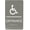 Clean Grey, variant on ADA CENTRAL SIGNS - 6"X9" Entrance Sign - ADA Compliant Tactile Graphics Grade 2 Braille Text Acrylic Wall Signs – Wheelchair Accessible Double Sided Tape Entry Sign for Office, Business, & Apartment