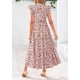 thumbnail image 2 of Vestido PRETTYGARDEN Floral de Verano 2025 Midi Blanco con Naranja Talle S, 2 of 6