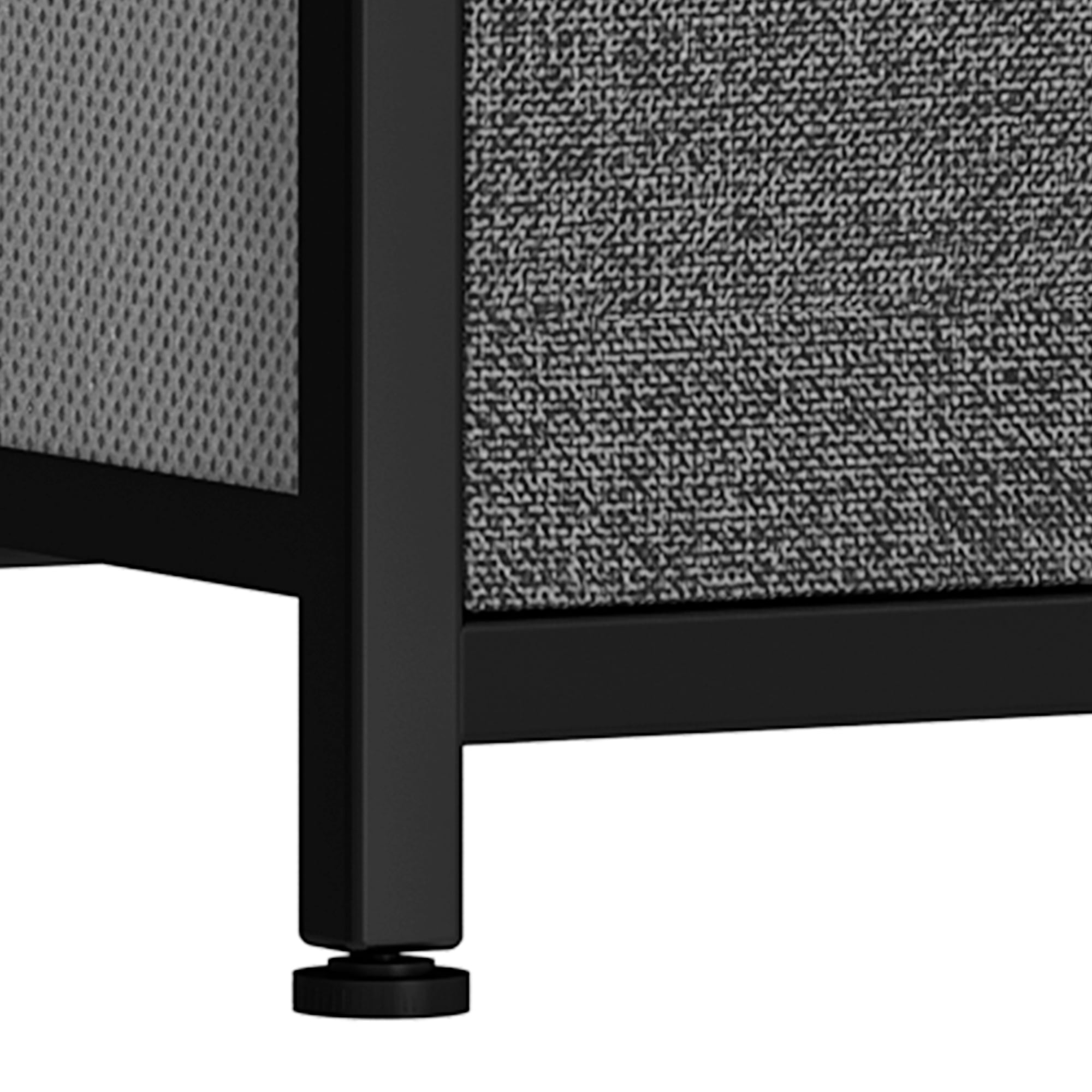 Uforic 8 Drawers Dresser Chest of Drawers for Fabric Storage Dressers for Living Room Black Gray