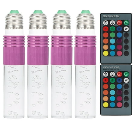 

3W RGB LED Light Bulb Lamp with Remote Control for Bedroom Bar Holiday Party AC85265VPurple