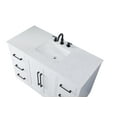 thumbnail image 5 of Elegant Kitchen and Bath 48 inch Single Bathroom Vanity in White, 5 of 7
