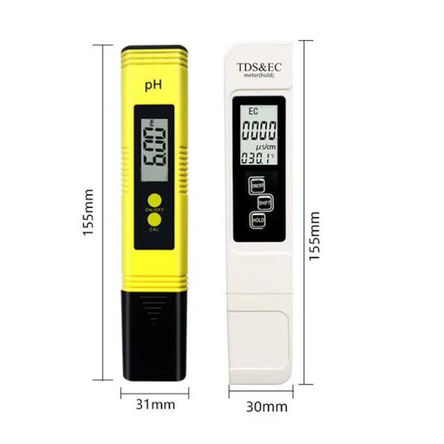 Medidor de pH, probador de pH para piscinas, medición de TDS, pH, EC, temperatura, calidad del agua, probador de ph
