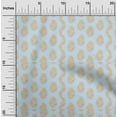 thumbnail image 2 of oneOone Cotton Jersey Light Blue Fabric Asian Traditional Paisley Quilting Supplies Print Sewing Fabric By The Yard 58 Inch Wide, 2 of 4