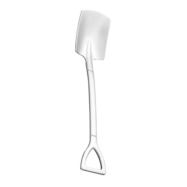 Less Than 5 Cooking Utensils Dessert Spoon Set 4.8" Shovel Shape Stainless Spoons Ice Fruit Spoon for Home Kitchen Or Restaurant