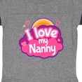 thumbnail image 3 of Inktastic I Love My Nanny Grandchild Girls Baby Bodysuit, 3 of 4
