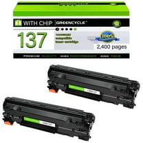 GREENCYCLE 2 Pack Compatible CRG137 Black Toner Cartridge Replacement for Canon 137 C137 Use with MF227dw MF216n MF247dw MF229DW MF212W MF232W D570 Laser Printer