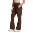 thumbnail image 1 of Pantalones de yoga Yogipace Bootcut Flare Brown para mujer, talla L, 1 of 3