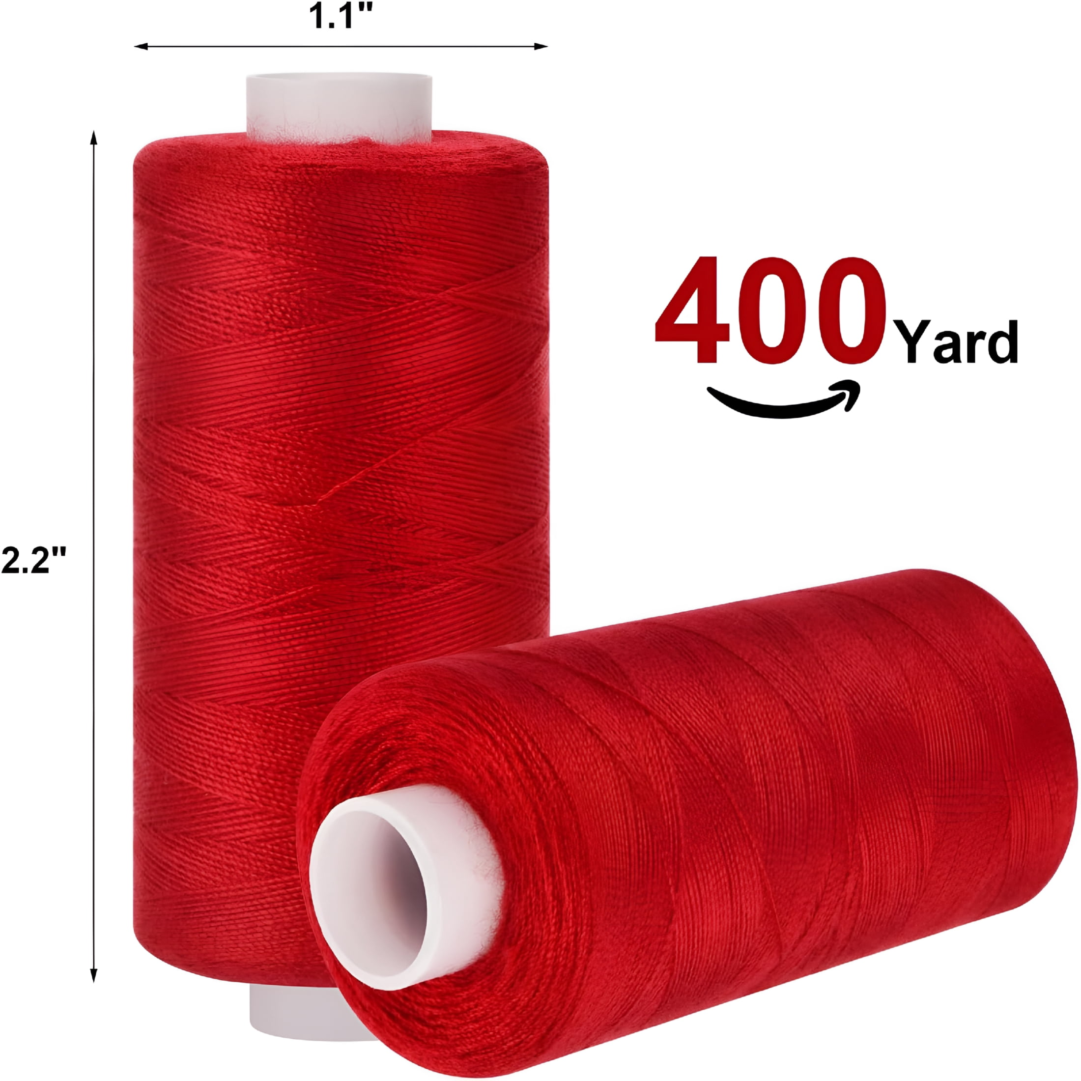 PALINO 72pcs Sewing Thread Kit, 36 Colors, 400 Yards per Spool Polyester Thread, Prewound Bobbins, Sewing Machine Threads