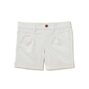 WONDER NATION EB Wonder Nation Girls Pleated Denim Shorts, Sizes 4-18 & Plus