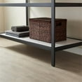 thumbnail image 5 of Funes 48" Single Sink Bathroom Vanity in Matte Black Frame White Top No Mirror, 5 of 8