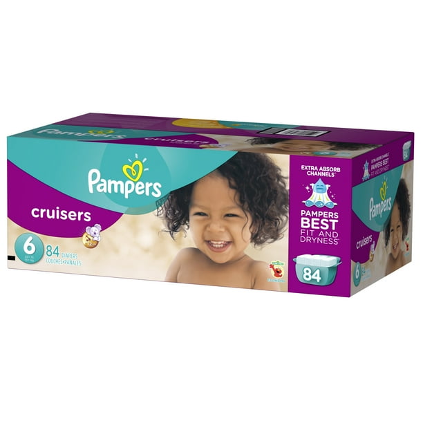 Pampers Cruisers Diapers Size 6 84 count - Walmart.com - Walmart.com