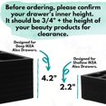 thumbnail image 5 of LMHF Drawer Makeup Organizers Compatible with IKEA Alex and Hundreds of Other Drawers 5 Piece Complete Black Foam Insert Set Lipstick Compacts Nail Polish 11.5 X 14.5 Inches, 5 of 5