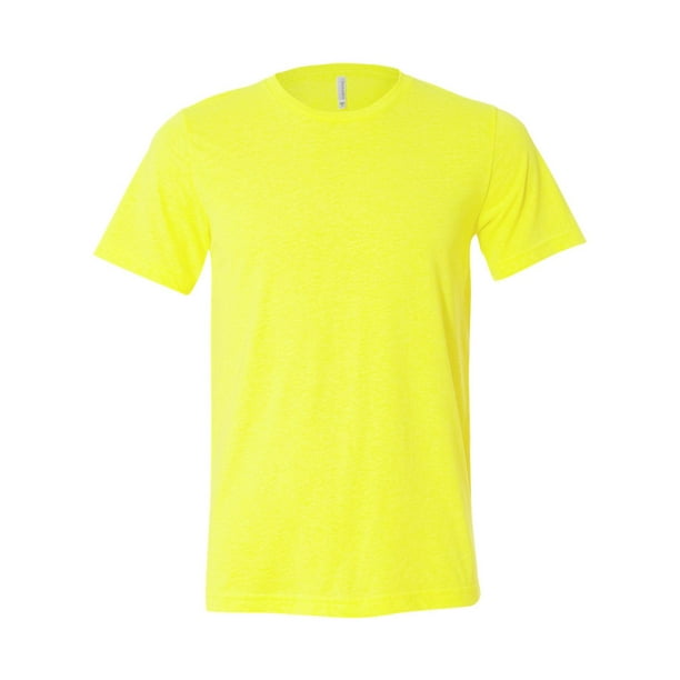 BELLA+CANVAS Unisex PolyCotton ShortSleeve TShirt NEON YELLOW