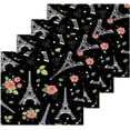 thumbnail image 2 of SKYSONIC 6PCS Eiffel Tower Rose Towels Cotton Washcloths Set,Quick Drying & Absorbent Soft Bathroom Hand Towel Lightweight & Portable Fingertip Towel, 2 of 7