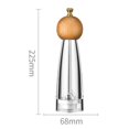 thumbnail image 3 of Molinillo de pimienta manual molino de pimienta madera acrílico ajustable para sal marina condimento botella, 3 of 11